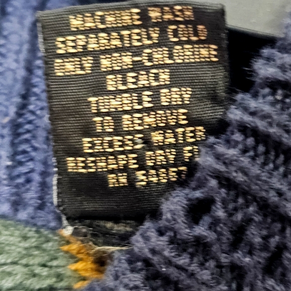 Y2K Structure 3D Multi-Colored Striped Crew Neck Cotton Size Mens L - Picture 5 of 10